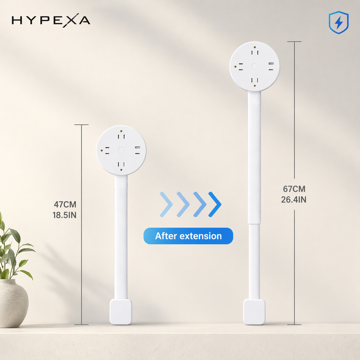 FlexCharge Pro 6-in-1 Flexible Outlet Extender