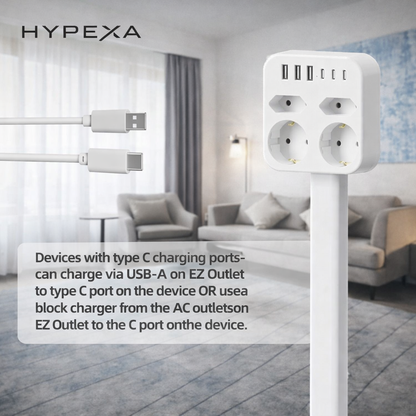 FlexCharge Pro 6-in-1 Flexible Outlet Extender