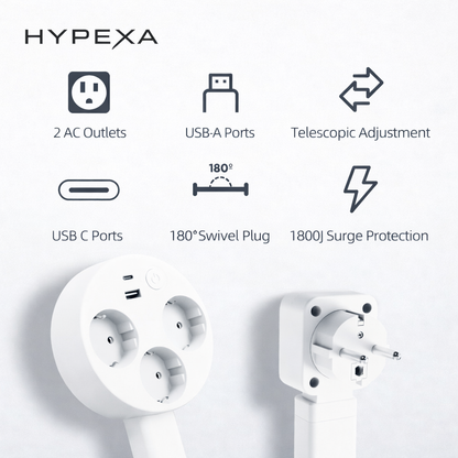 FlexCharge Pro 6-in-1 Flexible Outlet Extender